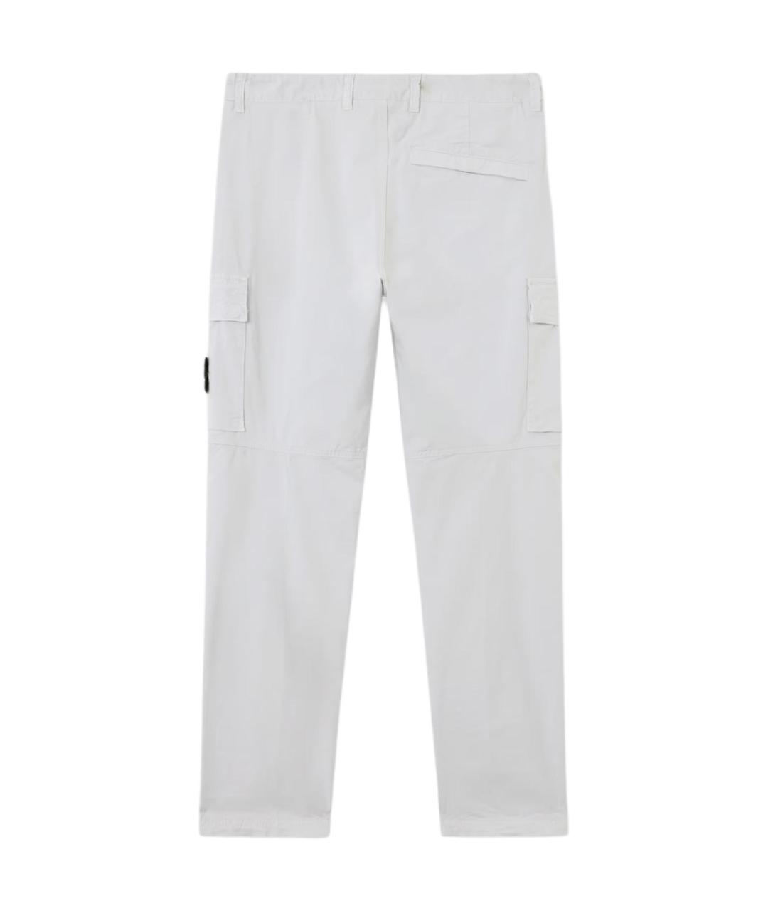 STONE ISLAND Голубые брюки чинос, фото 2