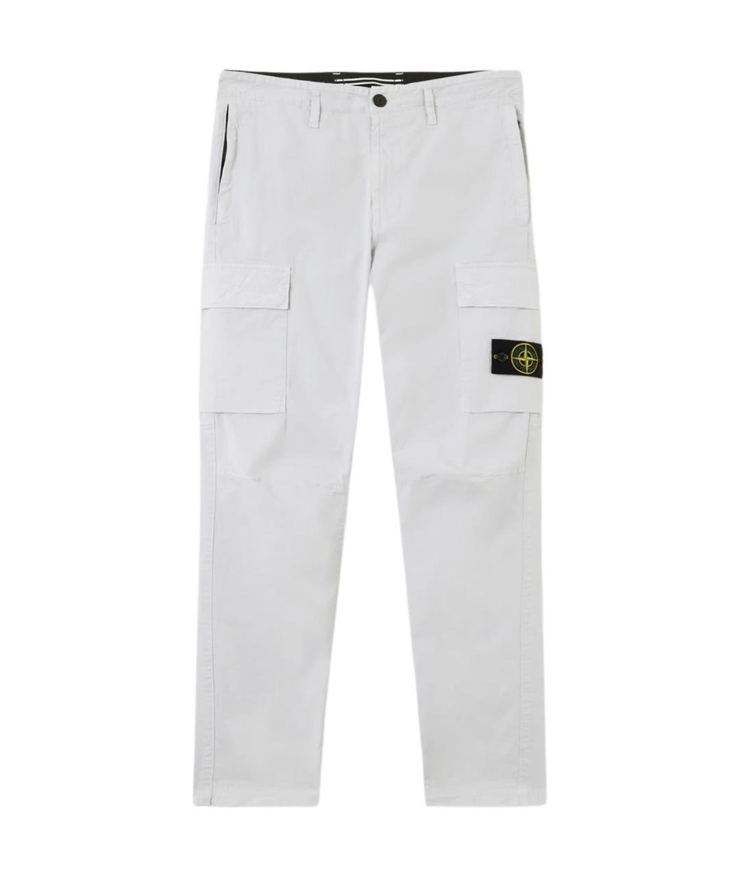 STONE ISLAND Голубые брюки чинос, фото 1