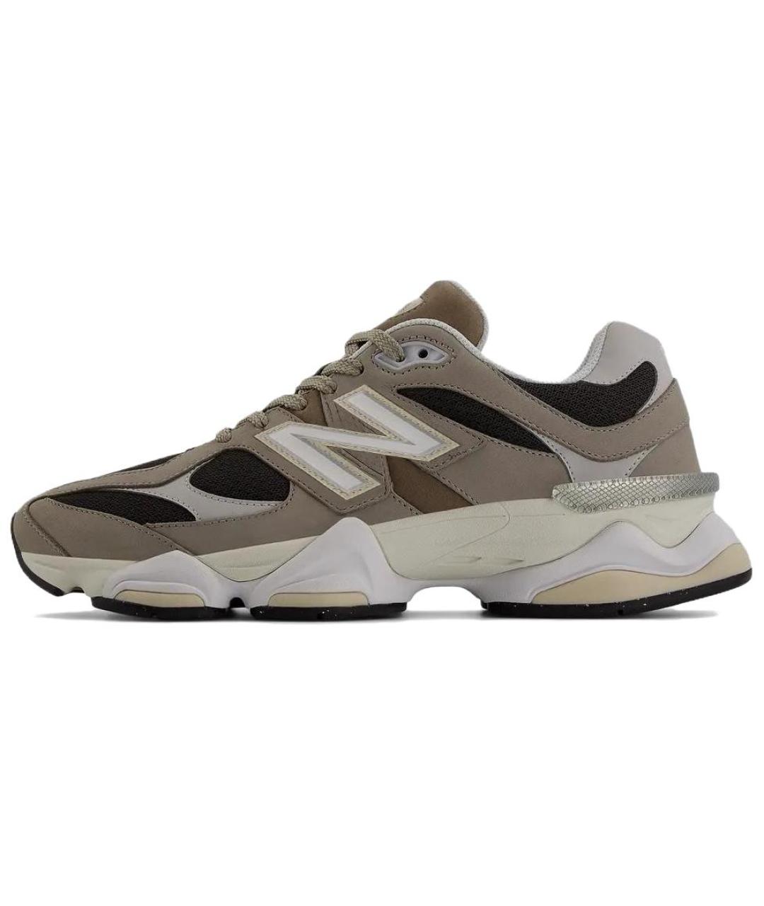 NEW BALANCE Коричневые нубуковые кроссовки, фото 2