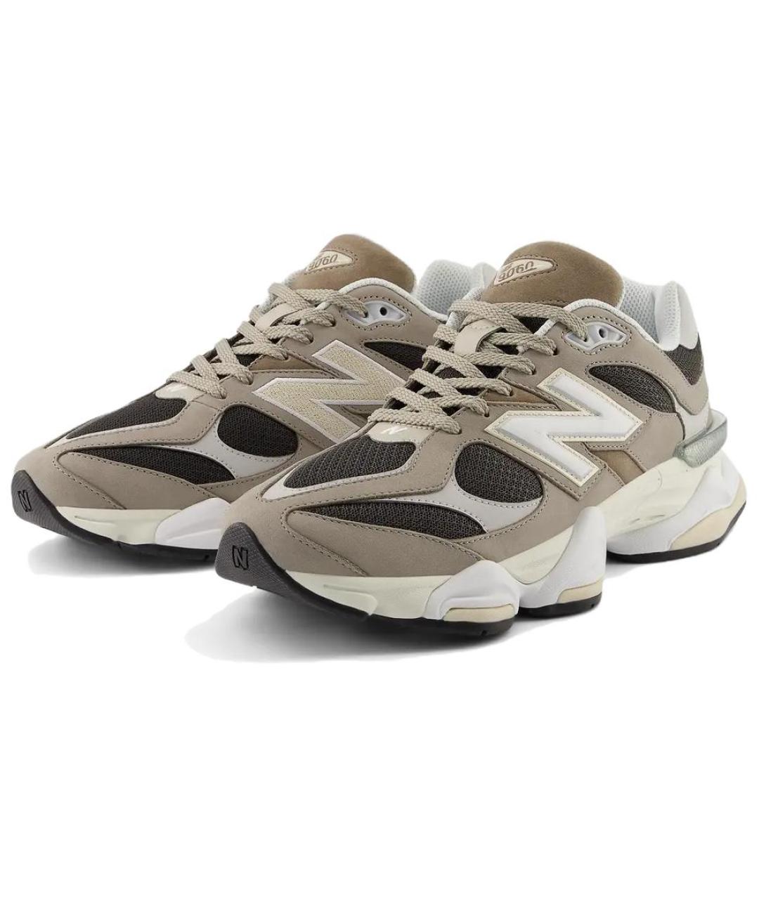NEW BALANCE Коричневые нубуковые кроссовки, фото 3