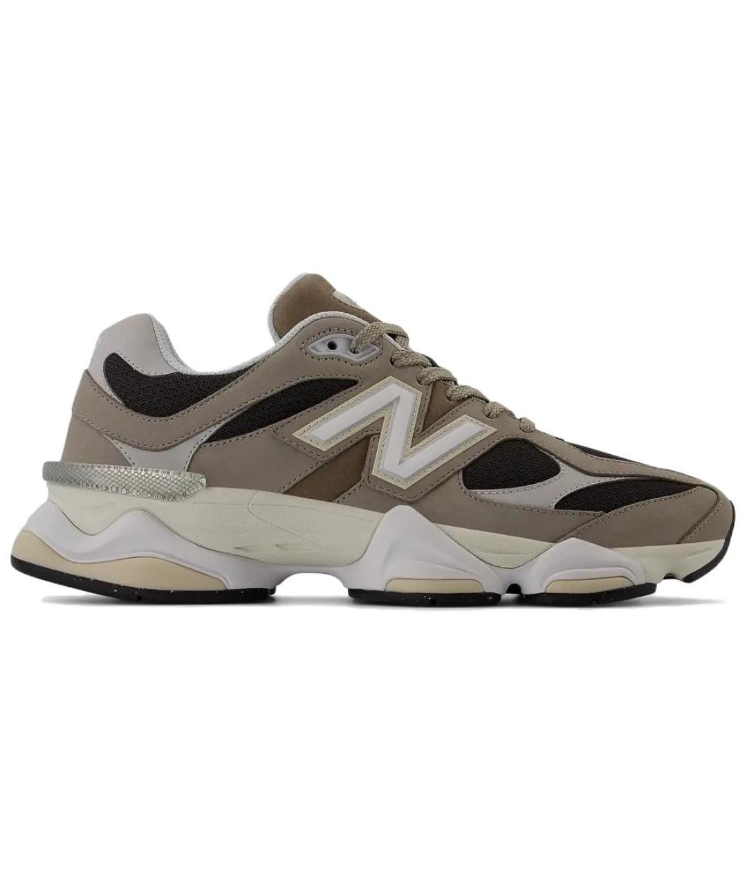 NEW BALANCE Коричневые нубуковые кроссовки, фото 1