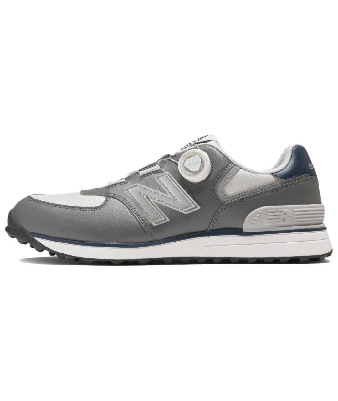 NEW BALANCE Серые кожаные кроссовки, фото 2