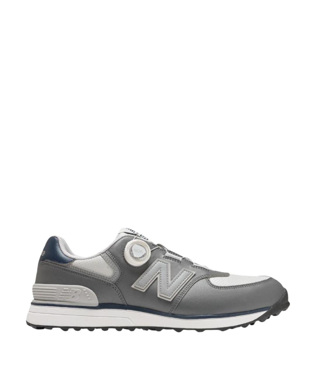 NEW BALANCE Серые кожаные кроссовки, фото 1