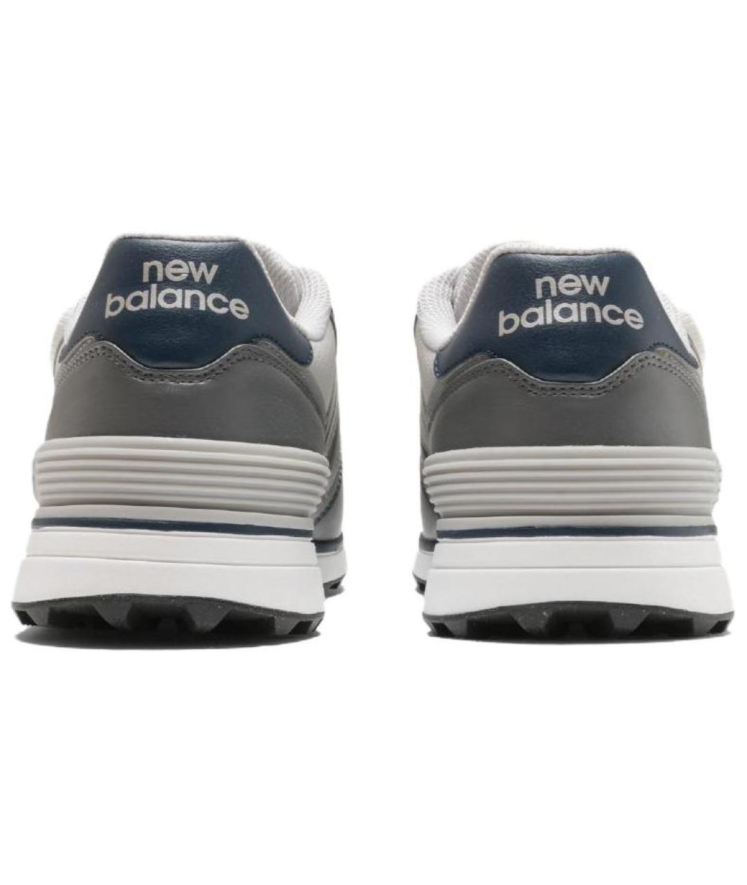 NEW BALANCE Серые кожаные кроссовки, фото 4