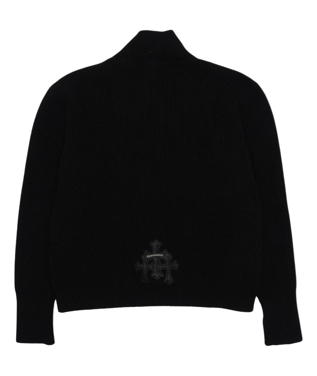 CHROME HEARTS Черный кашемировый джемпер / свитер, фото 2