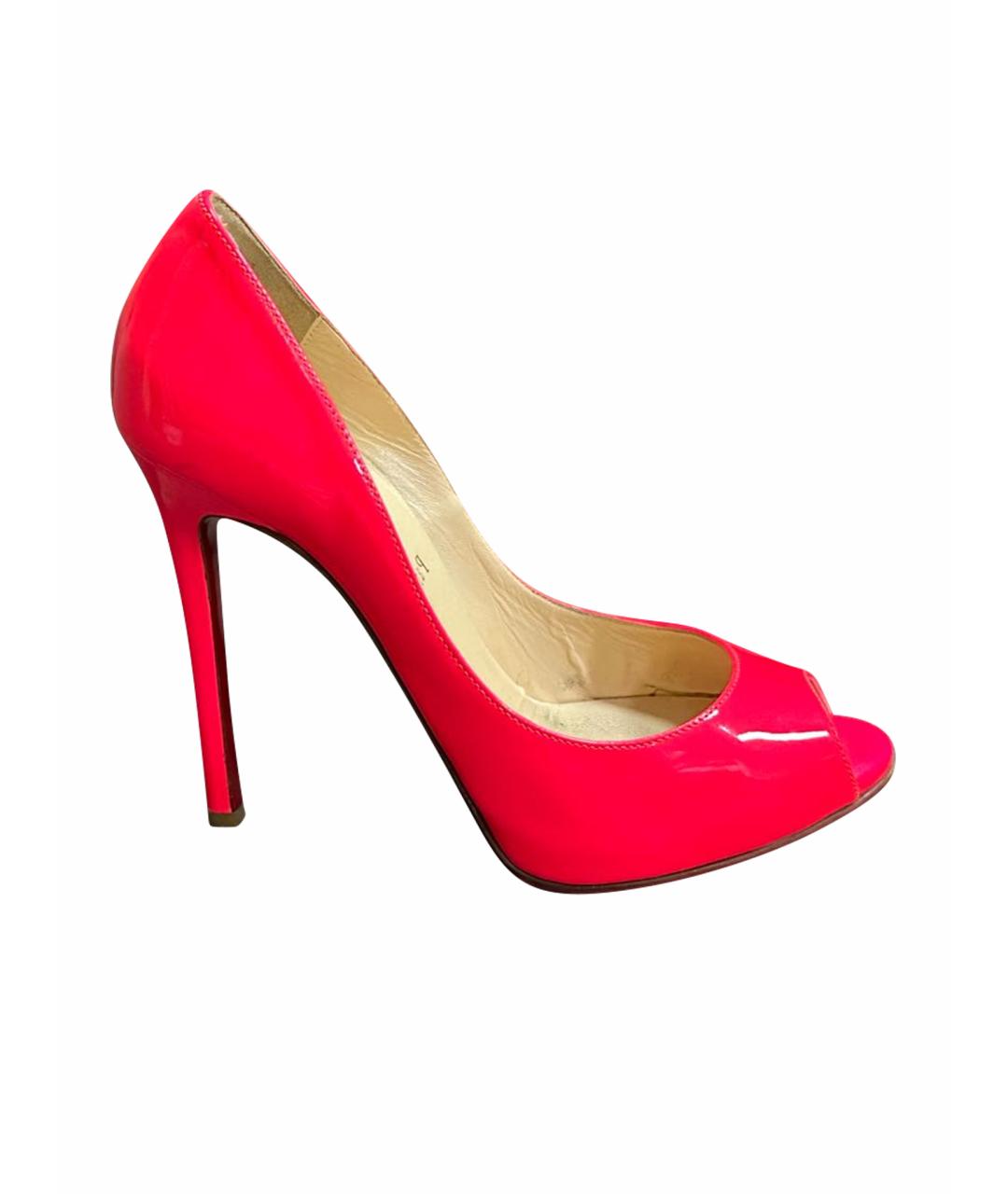 CHRISTIAN LOUBOUTIN Розовые туфли из лакированной кожи, фото 1