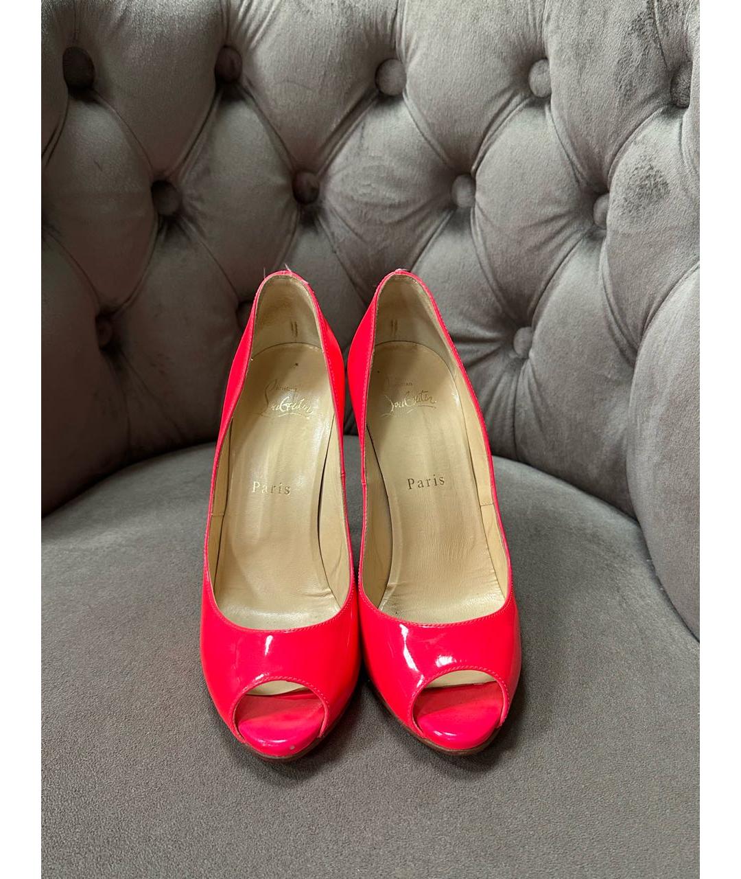 CHRISTIAN LOUBOUTIN Розовые туфли из лакированной кожи, фото 6