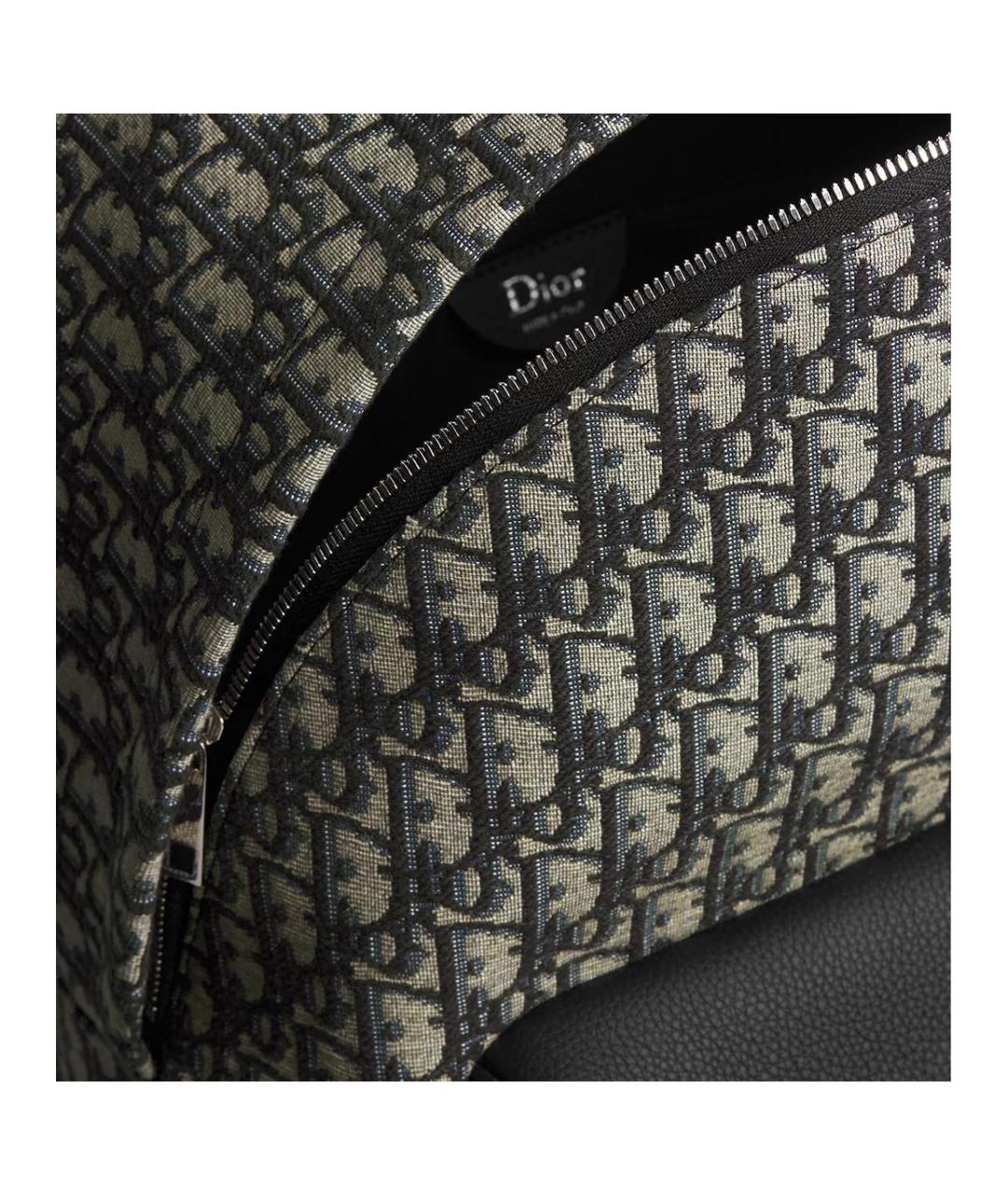 CHRISTIAN DIOR Черный хлопковый рюкзак, фото 4