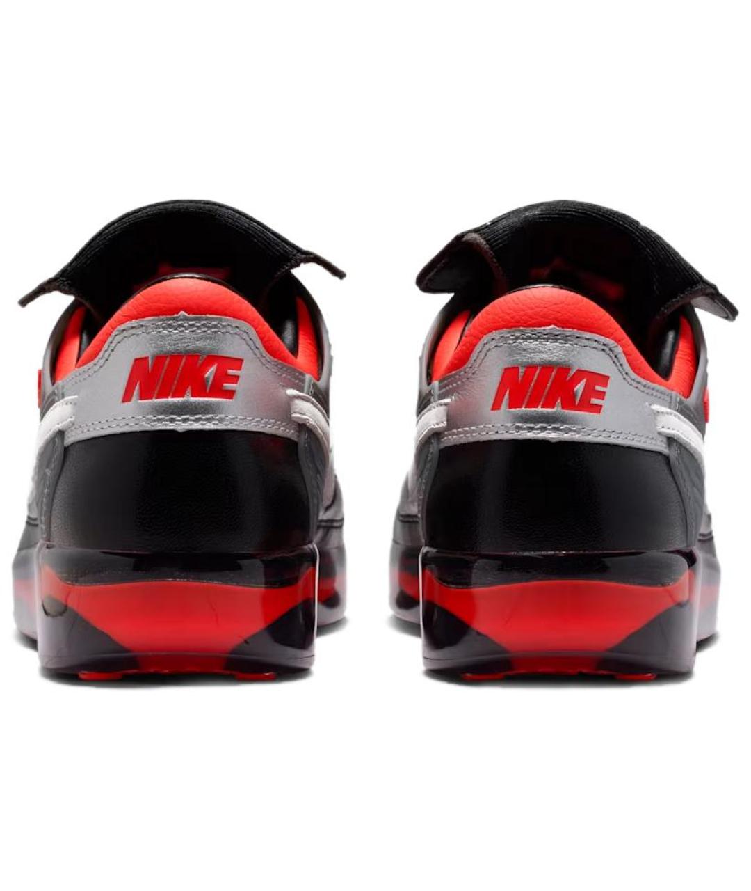 NIKE Черные кожаные низкие кроссовки / кеды, фото 5