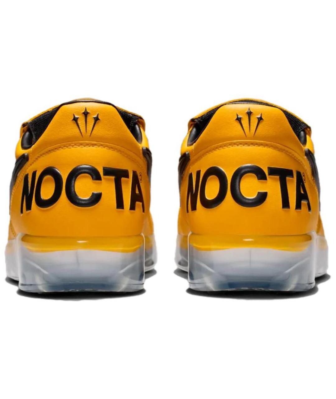 NIKE Желтые кожаные низкие кроссовки / кеды, фото 5