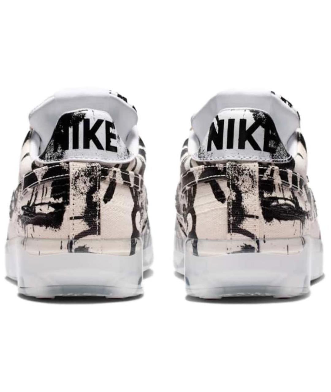 NIKE Бежевые кожаные низкие кроссовки / кеды, фото 5
