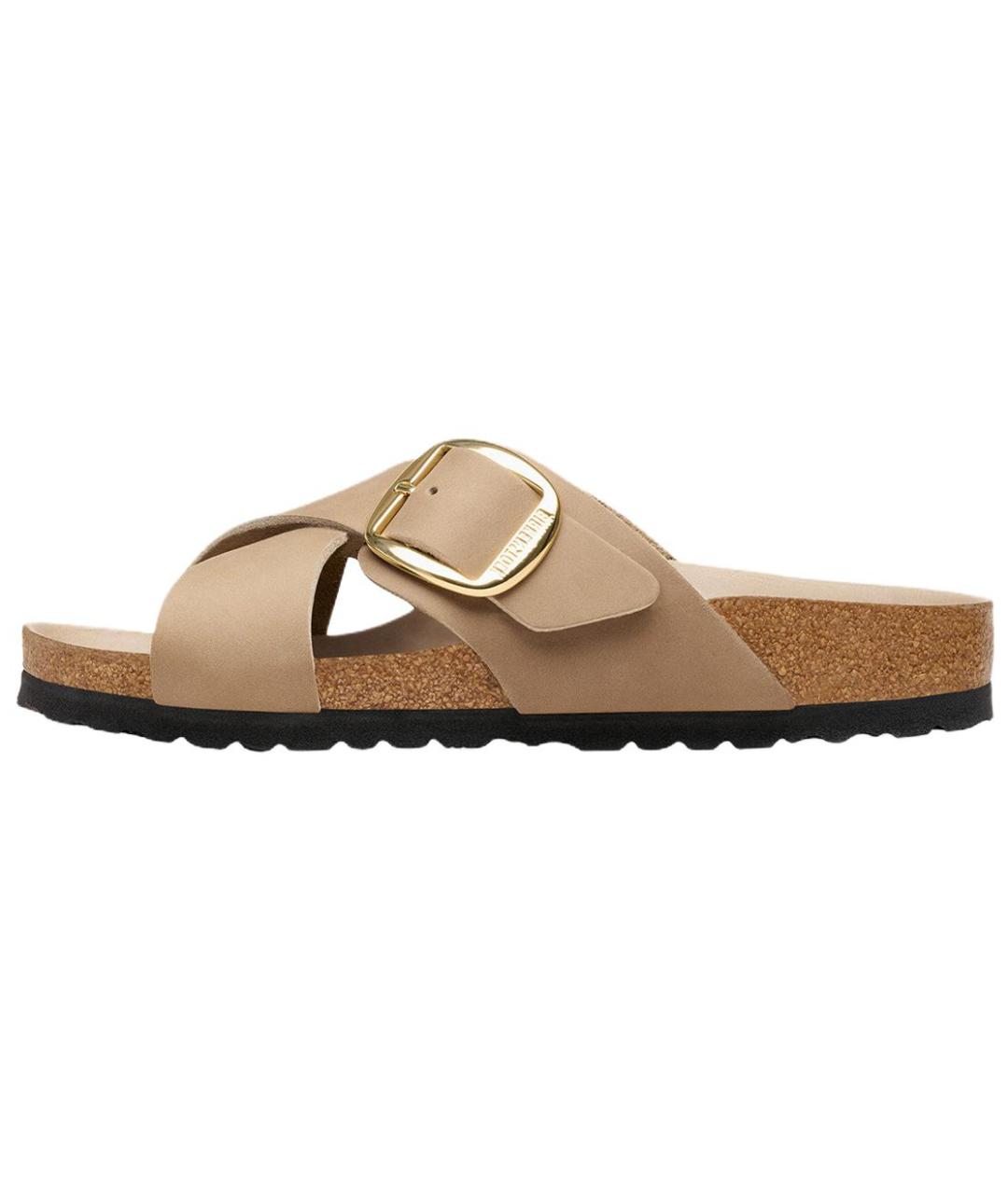 BIRKENSTOCK Коричневые шлепанцы, фото 2