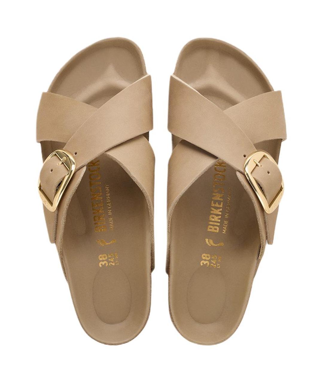 BIRKENSTOCK Коричневые шлепанцы, фото 4