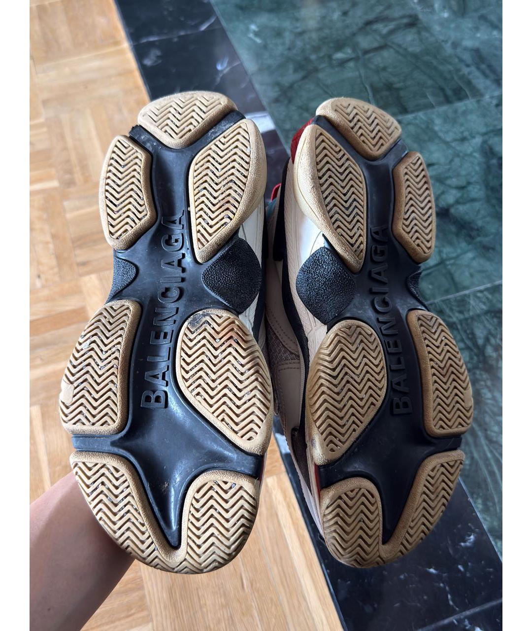 BALENCIAGA Мульти кожаные кроссовки, фото 7