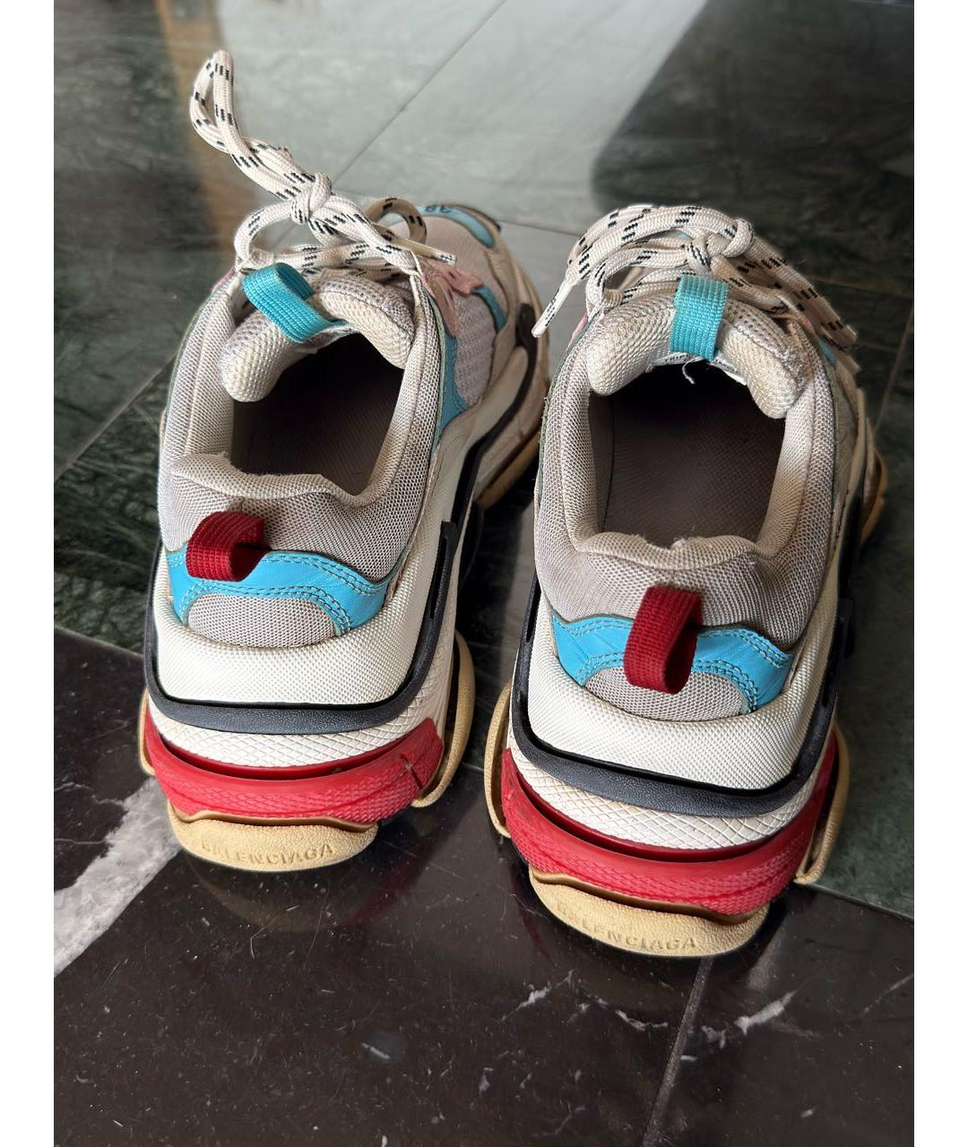 BALENCIAGA Мульти кожаные кроссовки, фото 4