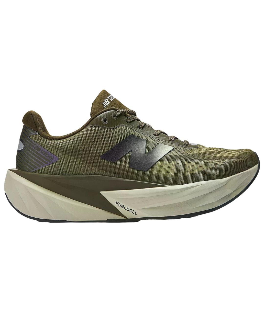 NEW BALANCE Зеленые синтетические низкие кроссовки / кеды, фото 2