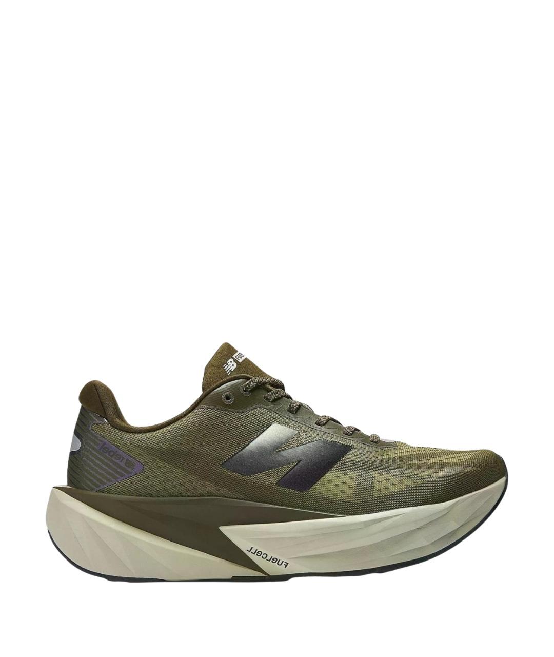 NEW BALANCE Зеленые синтетические низкие кроссовки / кеды, фото 1
