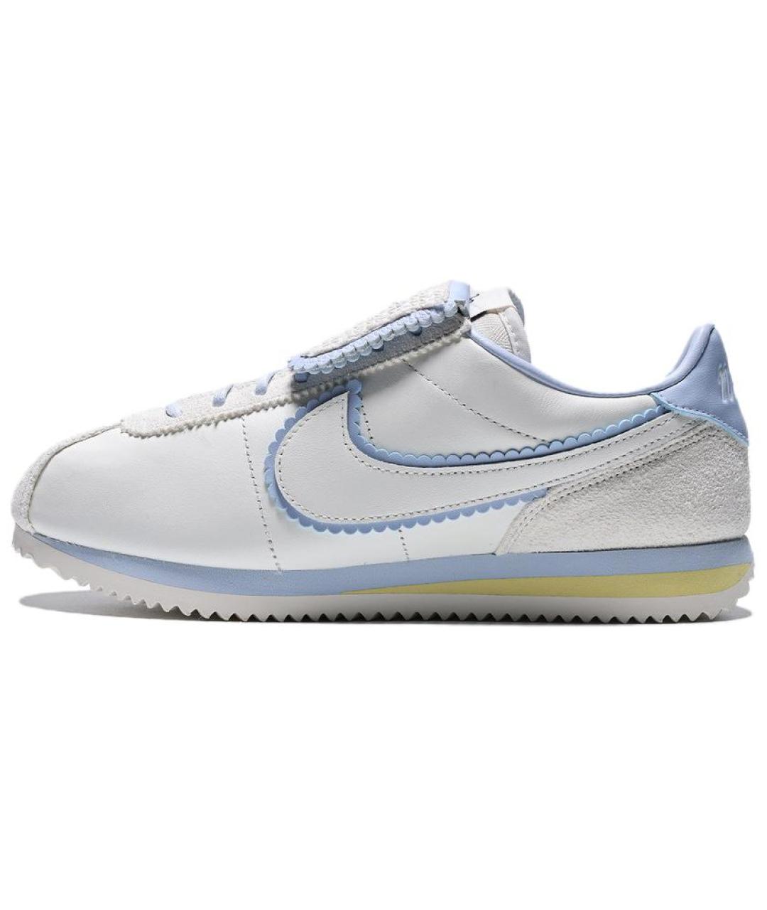 NIKE Белые кожаные кроссовки, фото 5