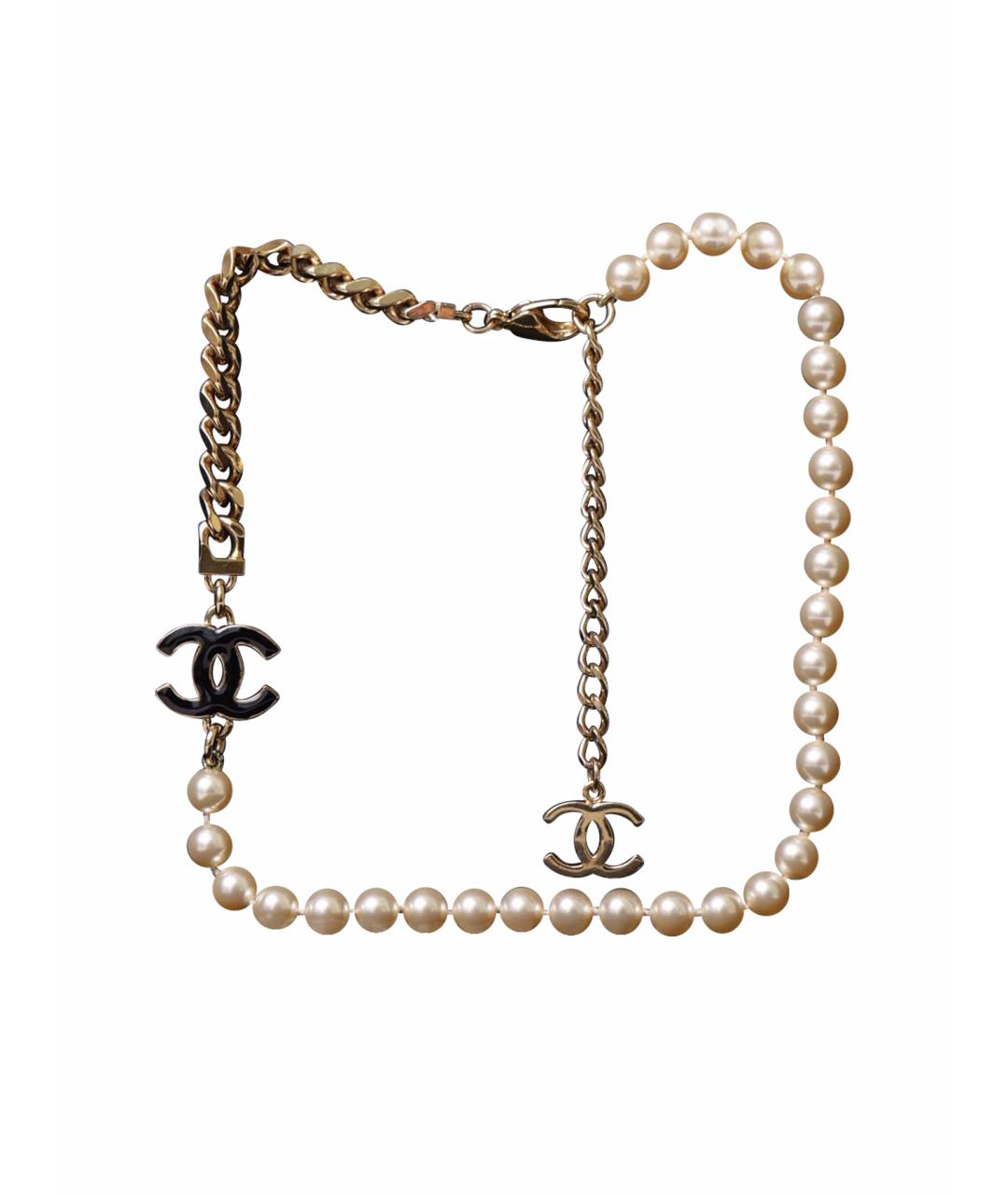 CHANEL Белое жемчужное колье, фото 1