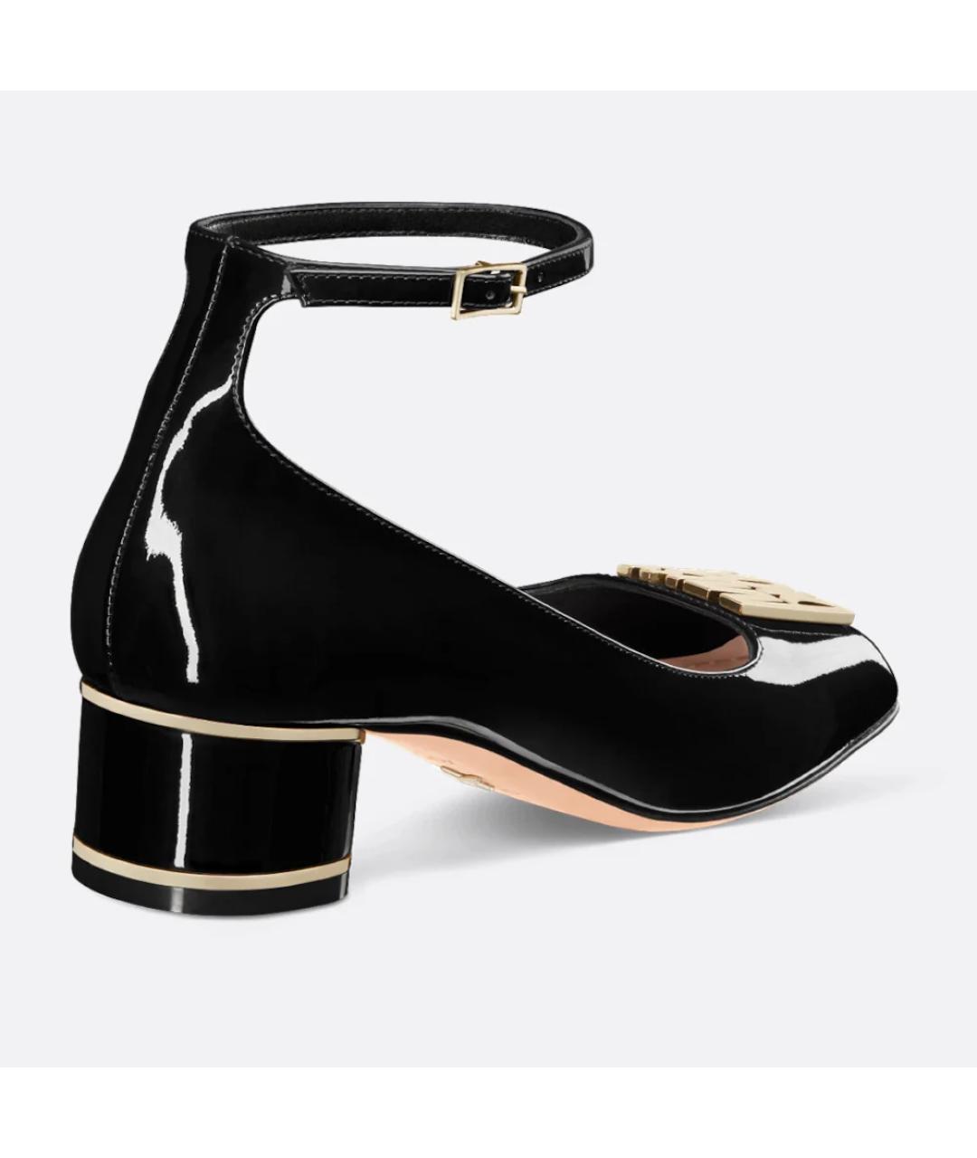 CHRISTIAN DIOR Черные туфли из лакированной кожи, фото 3
