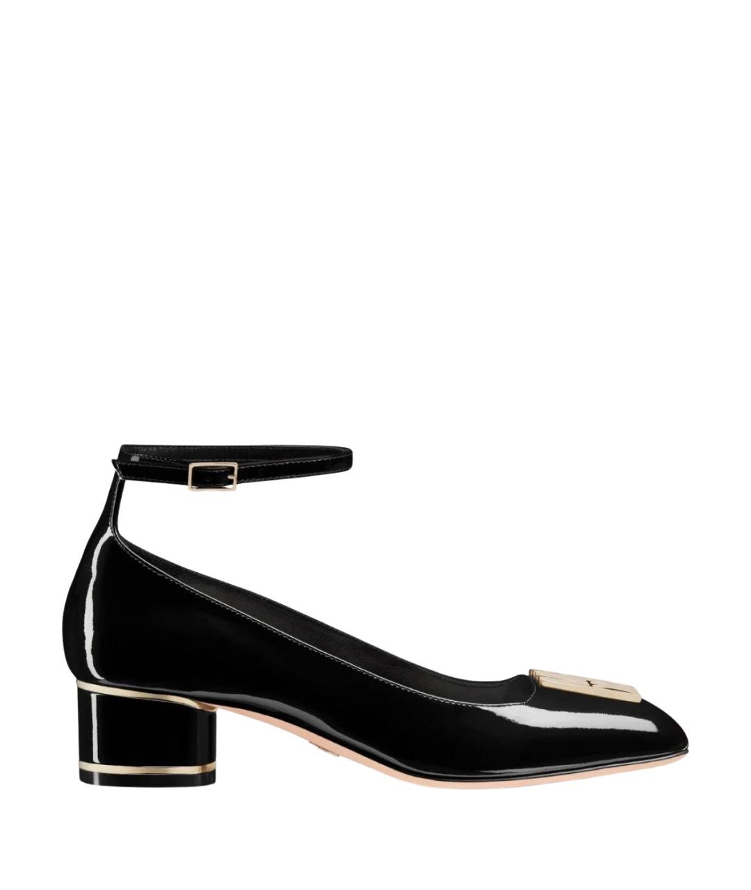 CHRISTIAN DIOR Черные туфли из лакированной кожи, фото 1