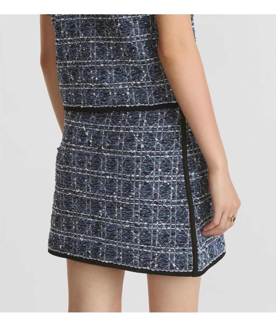 CHRISTIAN DIOR Темно-синяя юбка мини, фото 4