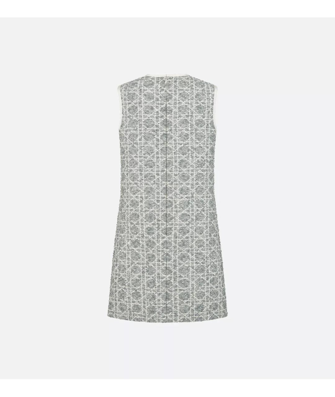CHRISTIAN DIOR Серое повседневное платье, фото 2