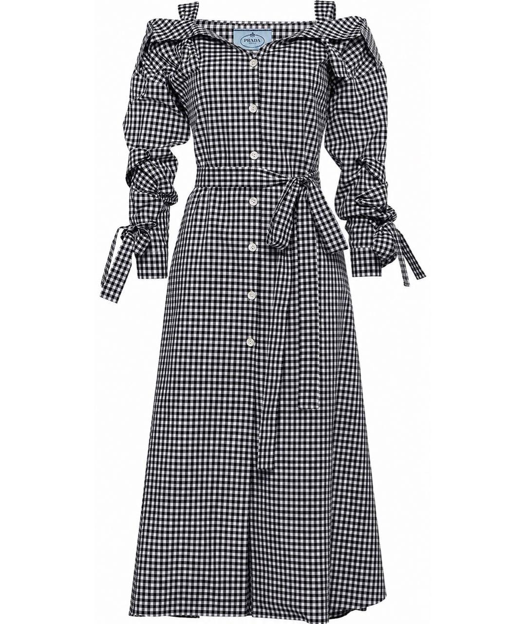 PRADA Мульти хлопковое повседневное платье, фото 1