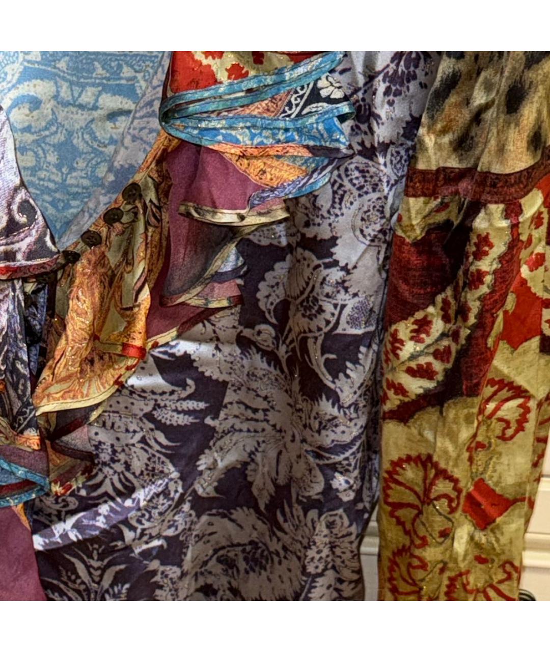 ROBERTO CAVALLI Мульти шелковая блузы, фото 4