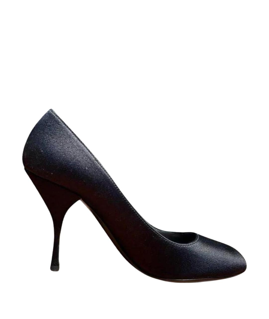 PRADA Черные текстильные туфли, фото 1