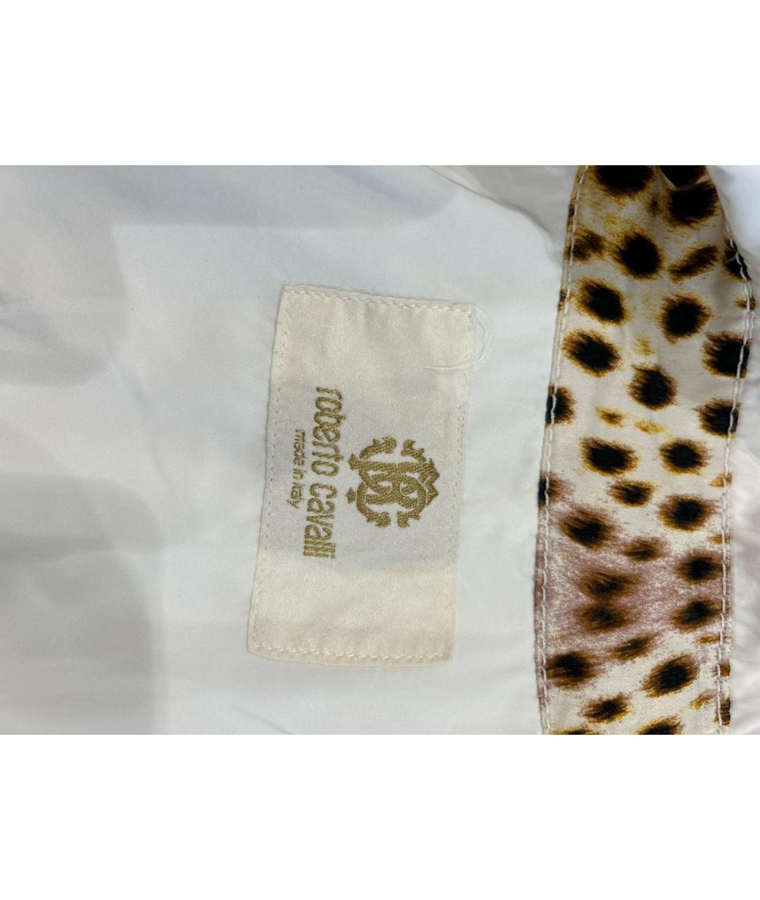 ROBERTO CAVALLI Белая полиэстеровая куртка, фото 3