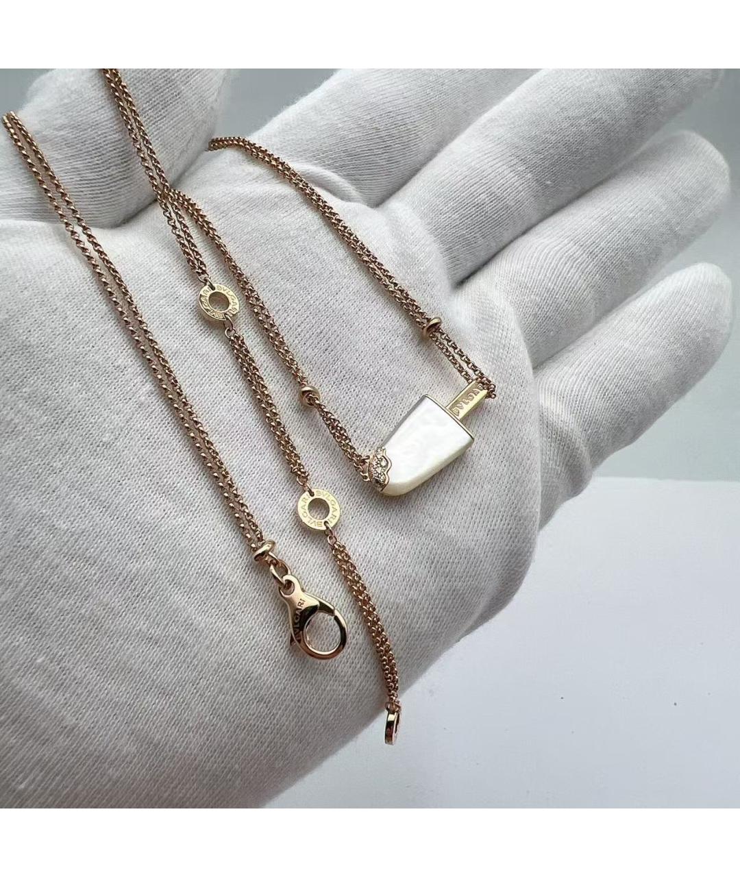 BVLGARI Золотая подвеска из розового золота, фото 5