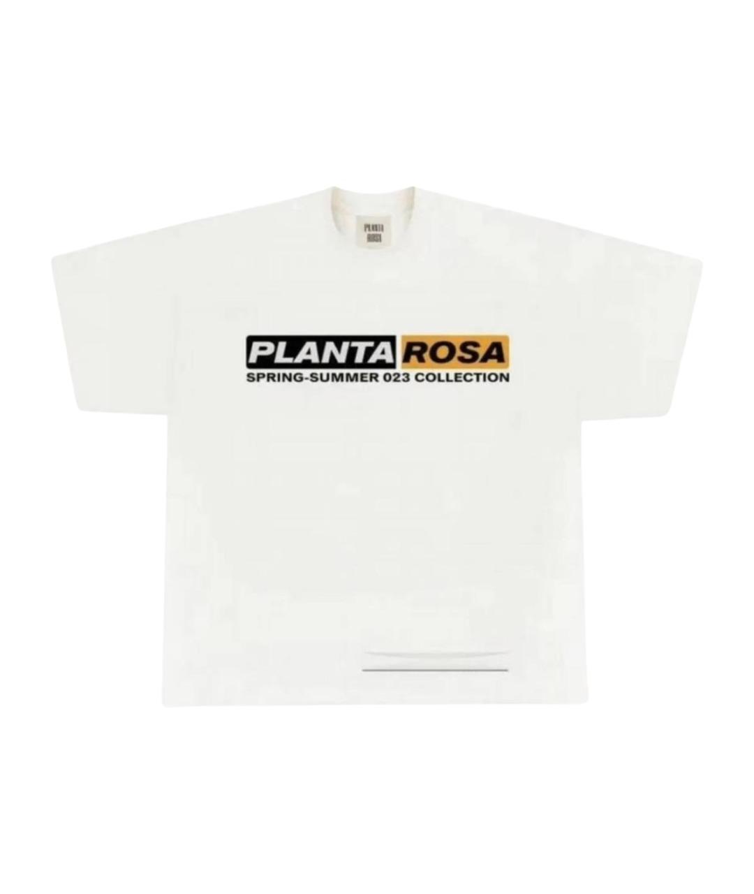 PLANTA ROSA Белая хлопковая футболка, фото 1