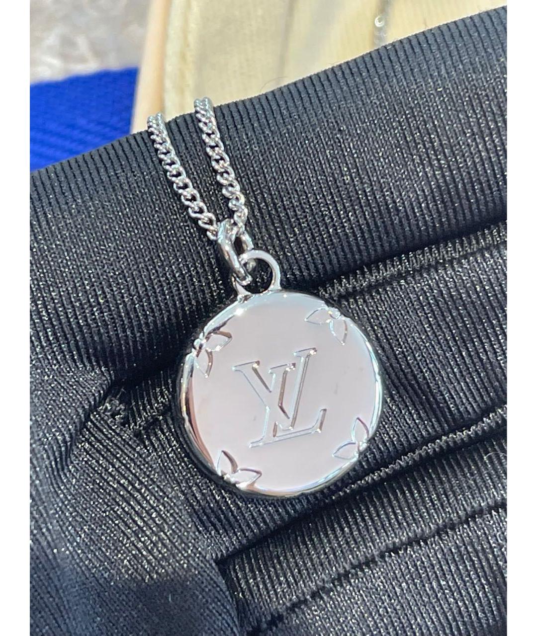 LOUIS VUITTON Серебряное металлическое колье, фото 5