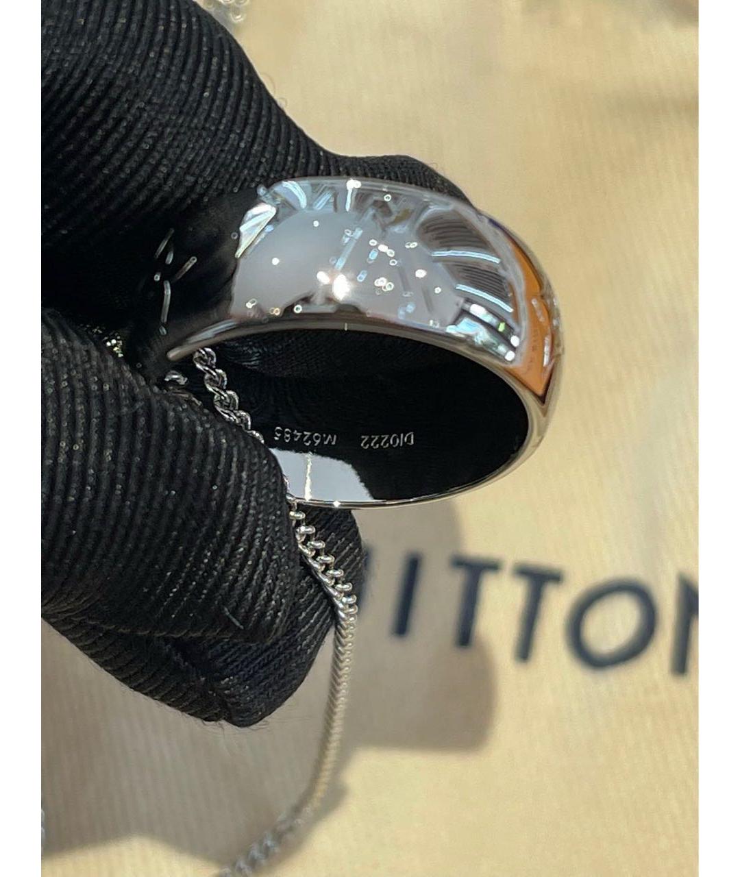 LOUIS VUITTON Серебряное металлическое колье, фото 4