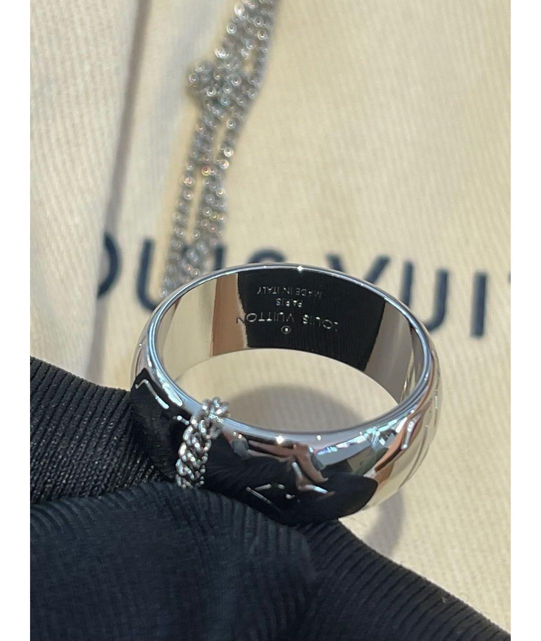LOUIS VUITTON Серебряное металлическое колье, фото 3