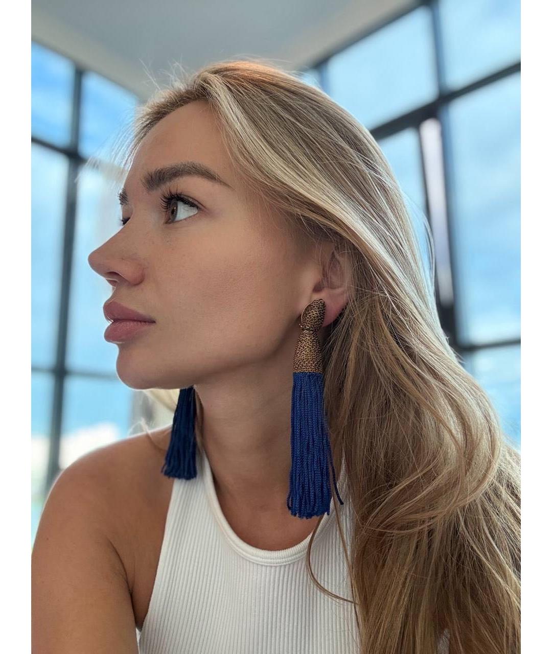 OSCAR DE LA RENTA Золотые серьги, фото 4