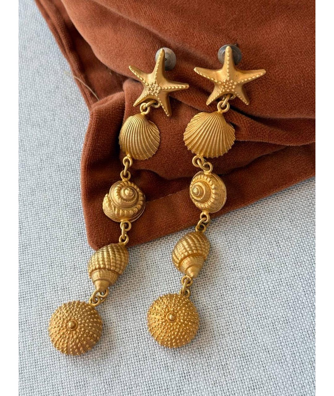 VALENTINO Золотые латунные серьги, фото 7