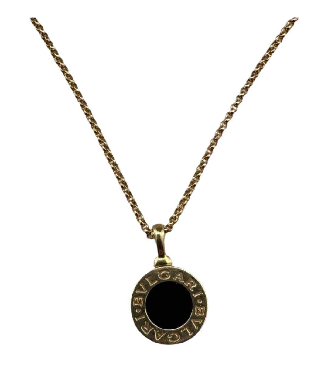 BVLGARI Черное колье из розового золота, фото 1