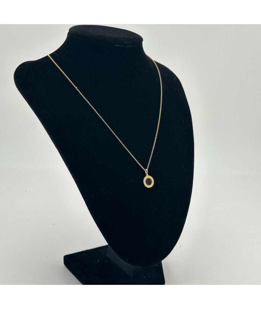 BVLGARI Черное колье из розового золота, фото 4