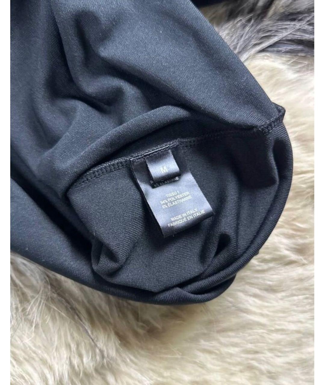 VETEMENTS Черное велюровое коктейльное платье, фото 4