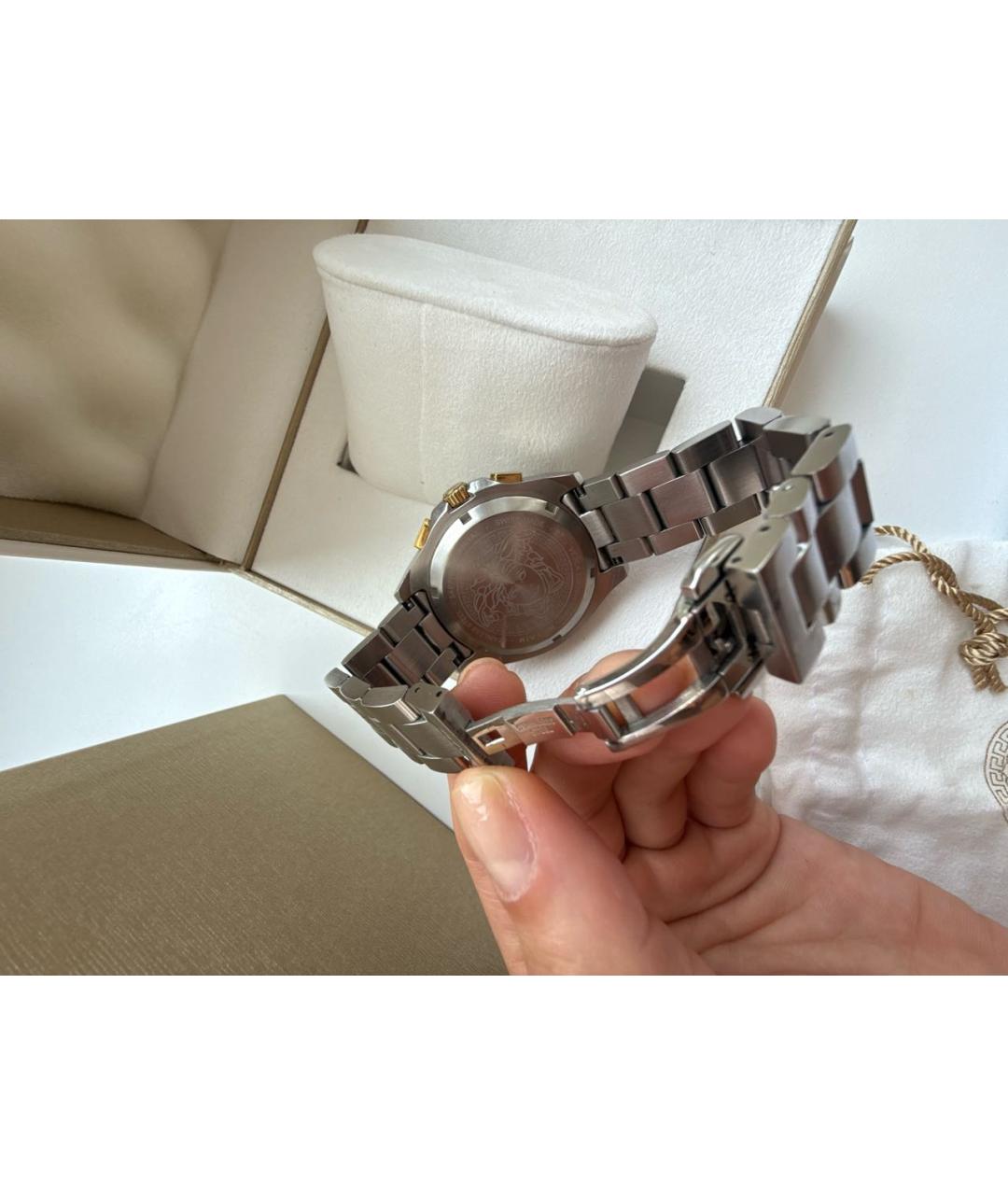 VERSACE Серебряные часы, фото 3