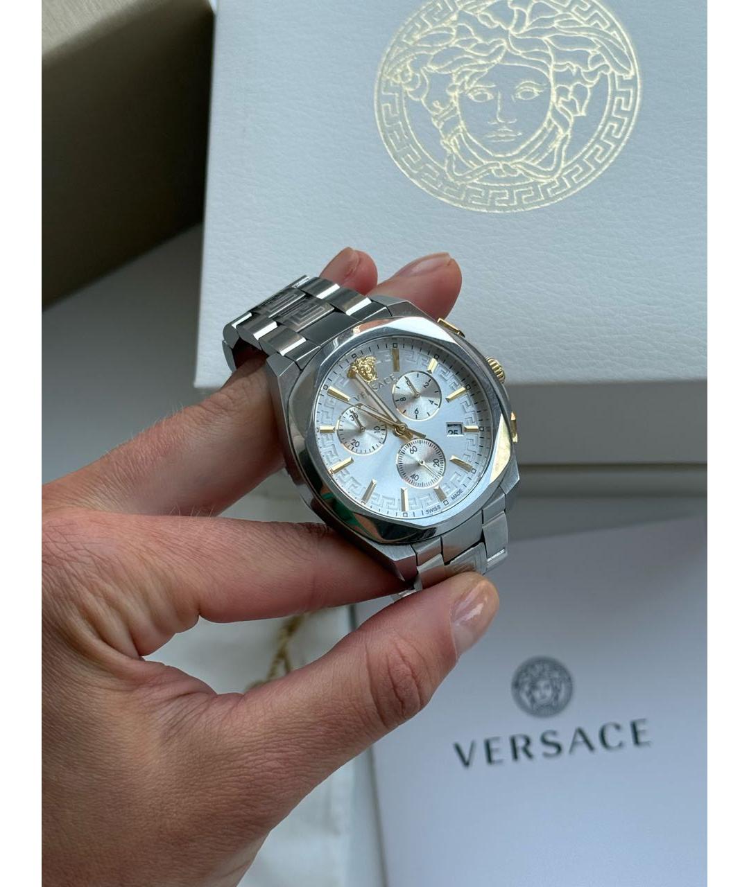 VERSACE Серебряные часы, фото 8