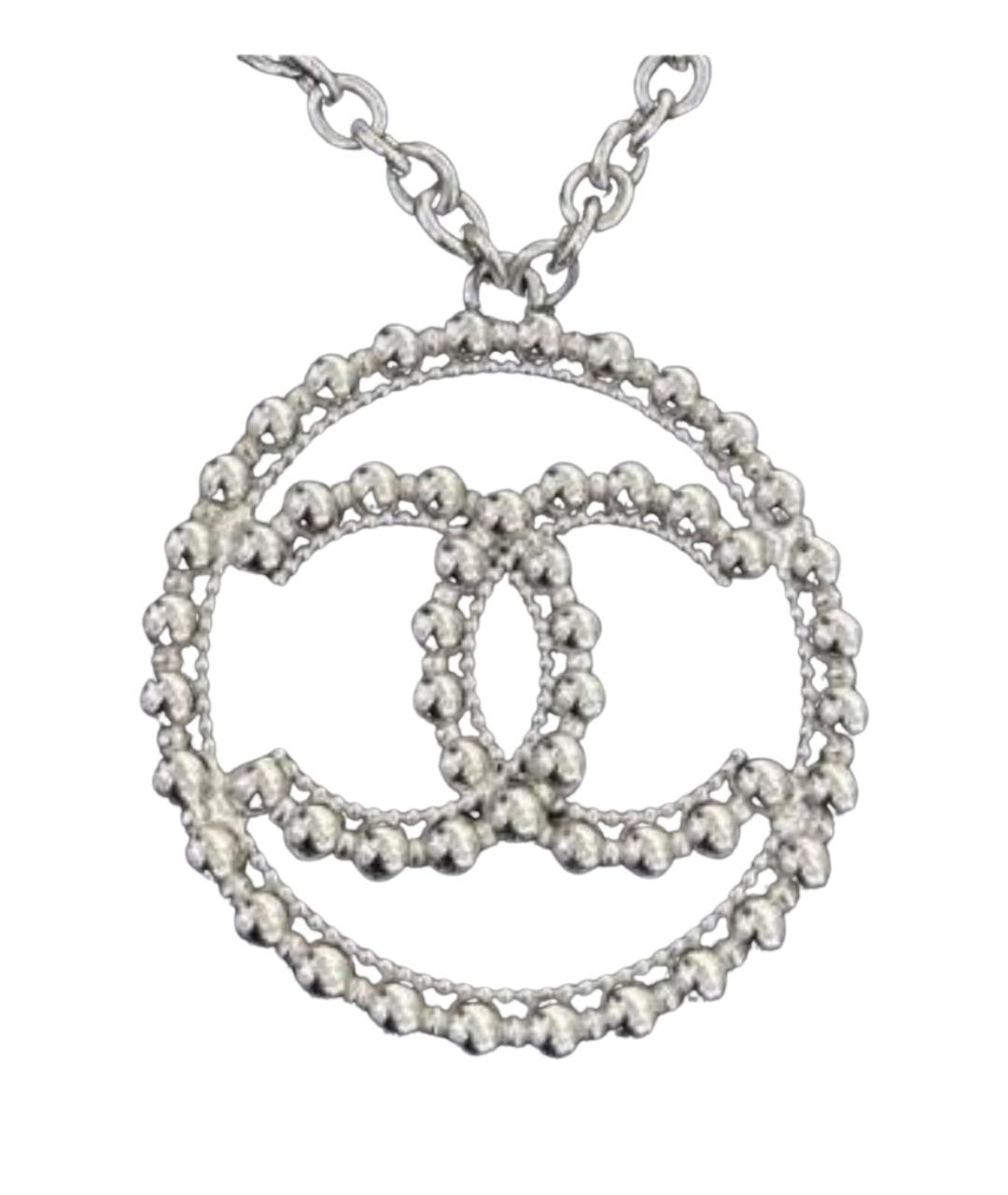 CHANEL Серебряное металлическое колье, фото 1