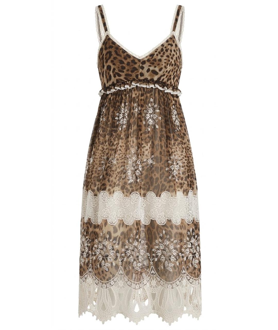 DOLCE&GABBANA Коричневый сарафан, фото 1
