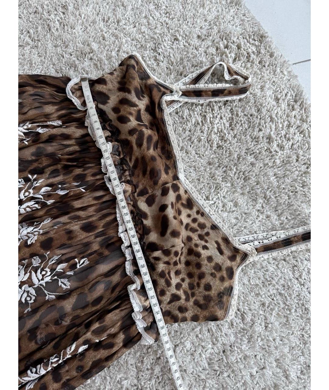DOLCE&GABBANA Коричневый сарафан, фото 3