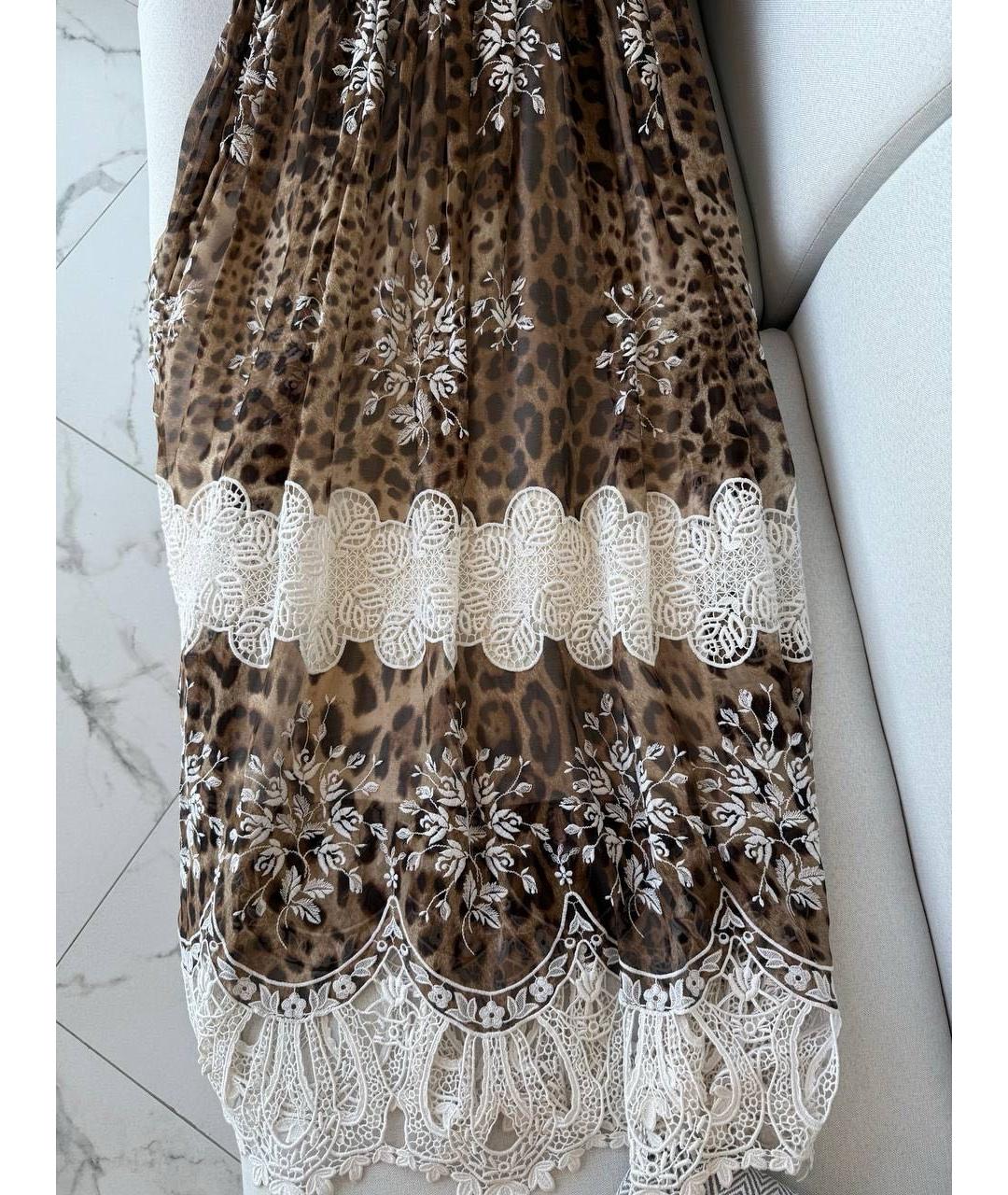 DOLCE&GABBANA Коричневый сарафан, фото 4