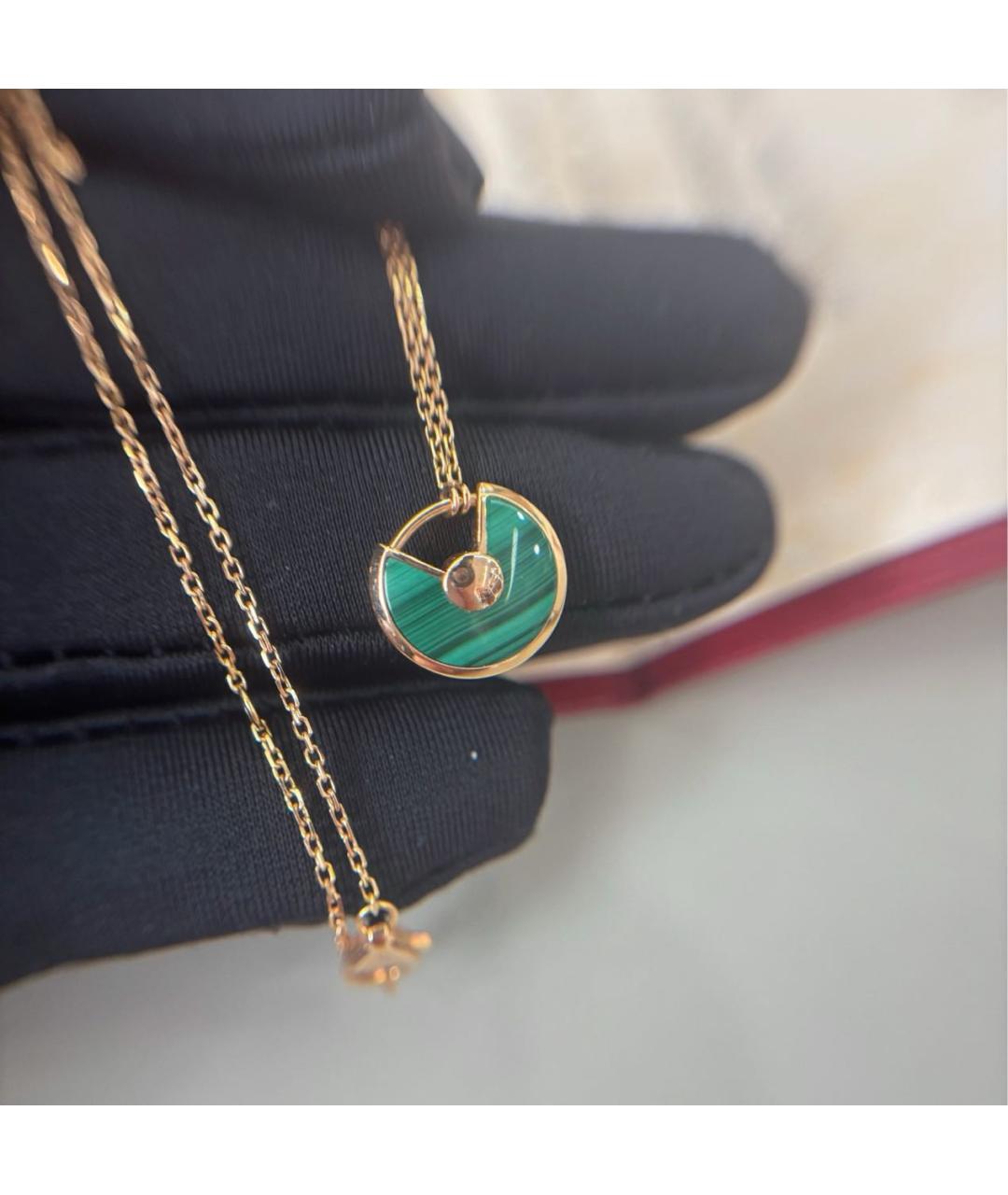 CARTIER Зеленое колье из розового золота, фото 6