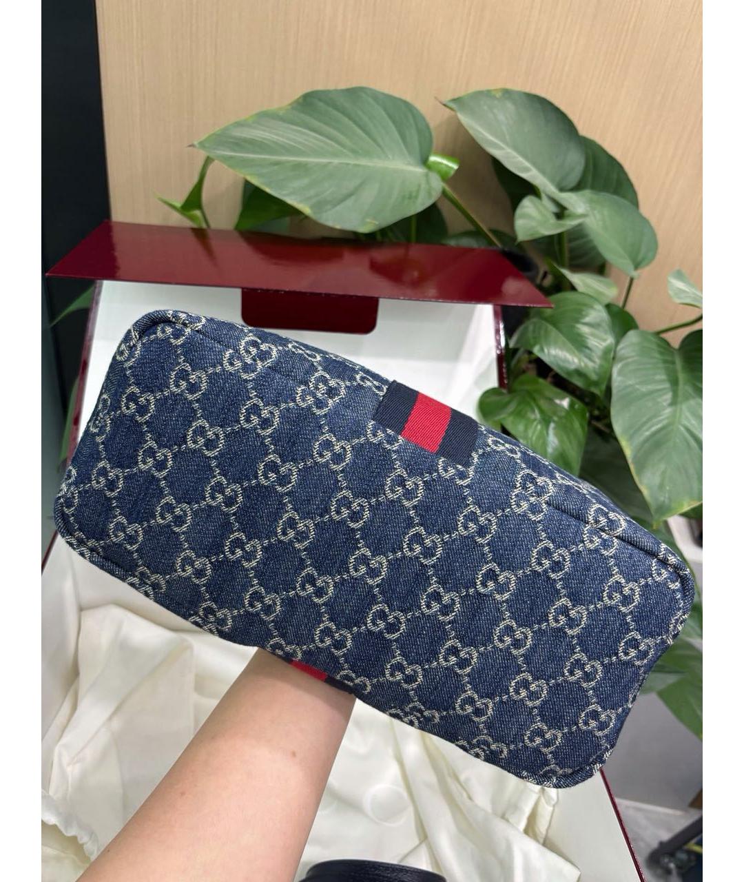 GUCCI Темно-синяя сумка через плечо, фото 6
