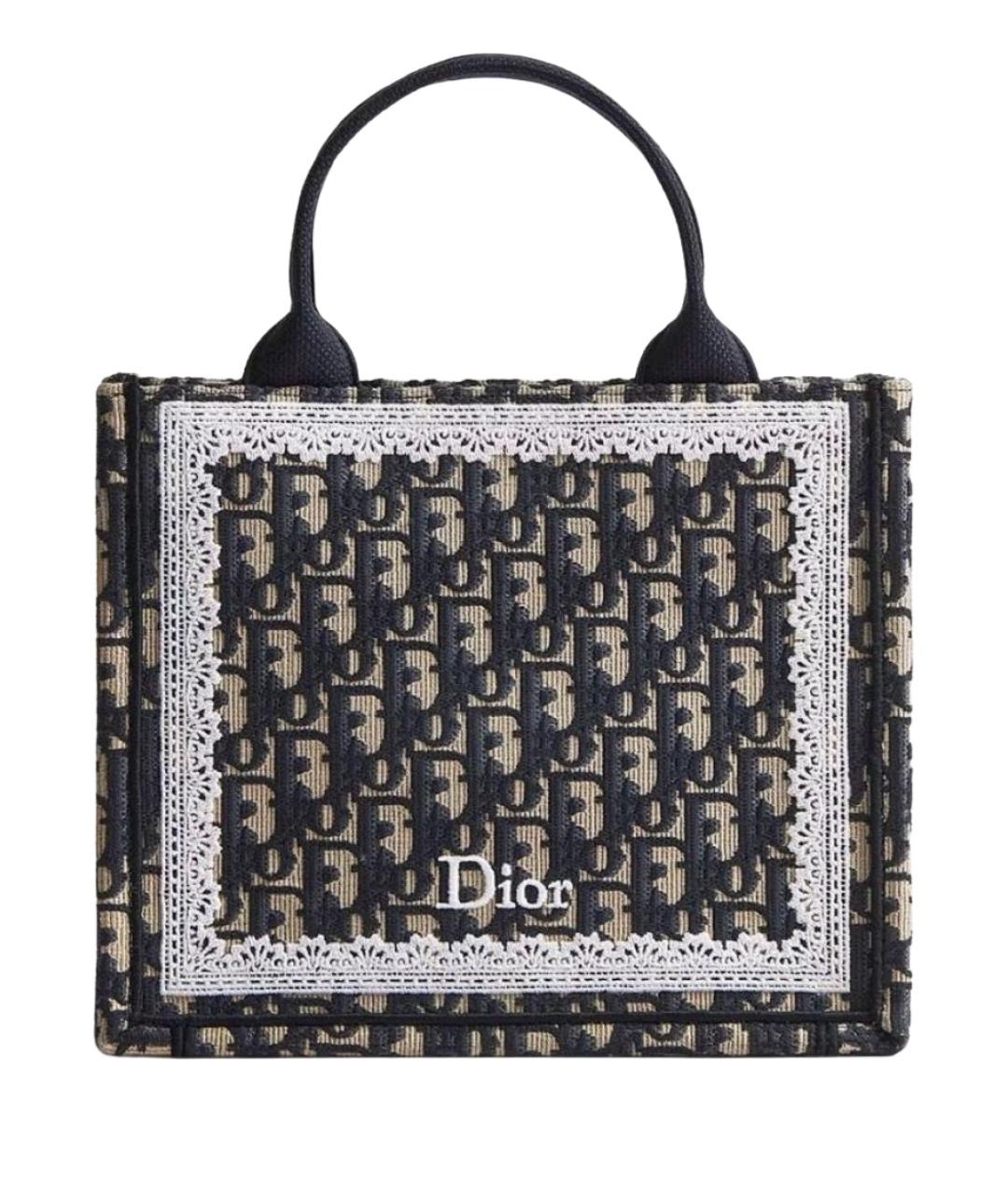 CHRISTIAN DIOR Темно-синяя сумка тоут, фото 1